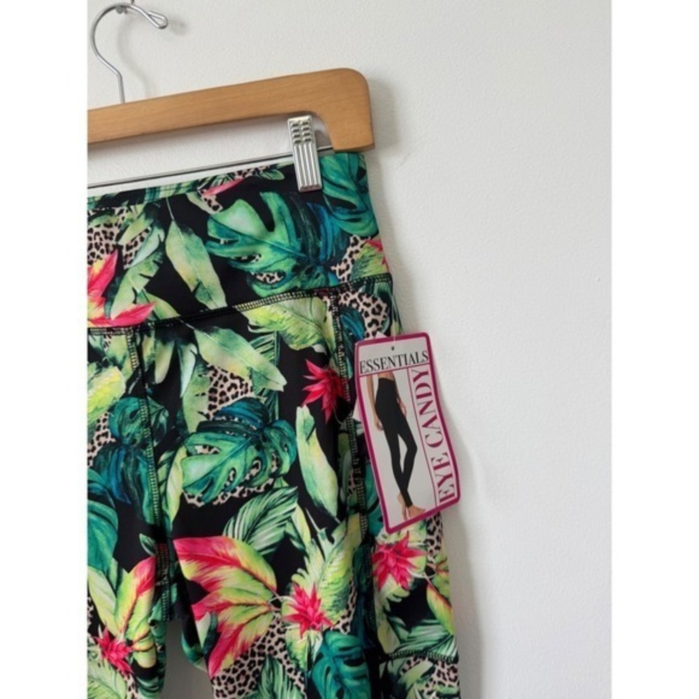 Women's Eye Candy Tropical/Cheetah Leggings – Size 3X – NWT - Picture 2 of 4